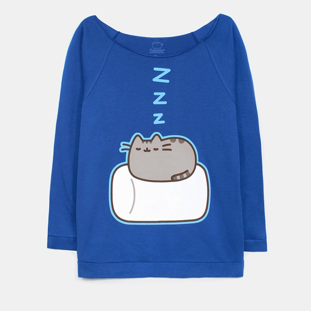 Pusheen marshmallow nap long sleeve women - Picture 4 of 5